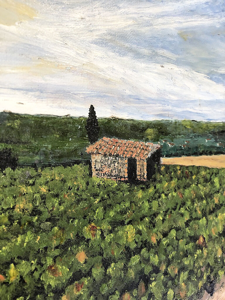 Oil painting "vines"