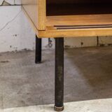 Credenza in legno e ferro Leonardo Fiori per ISA Bergamo Italia Anni '50