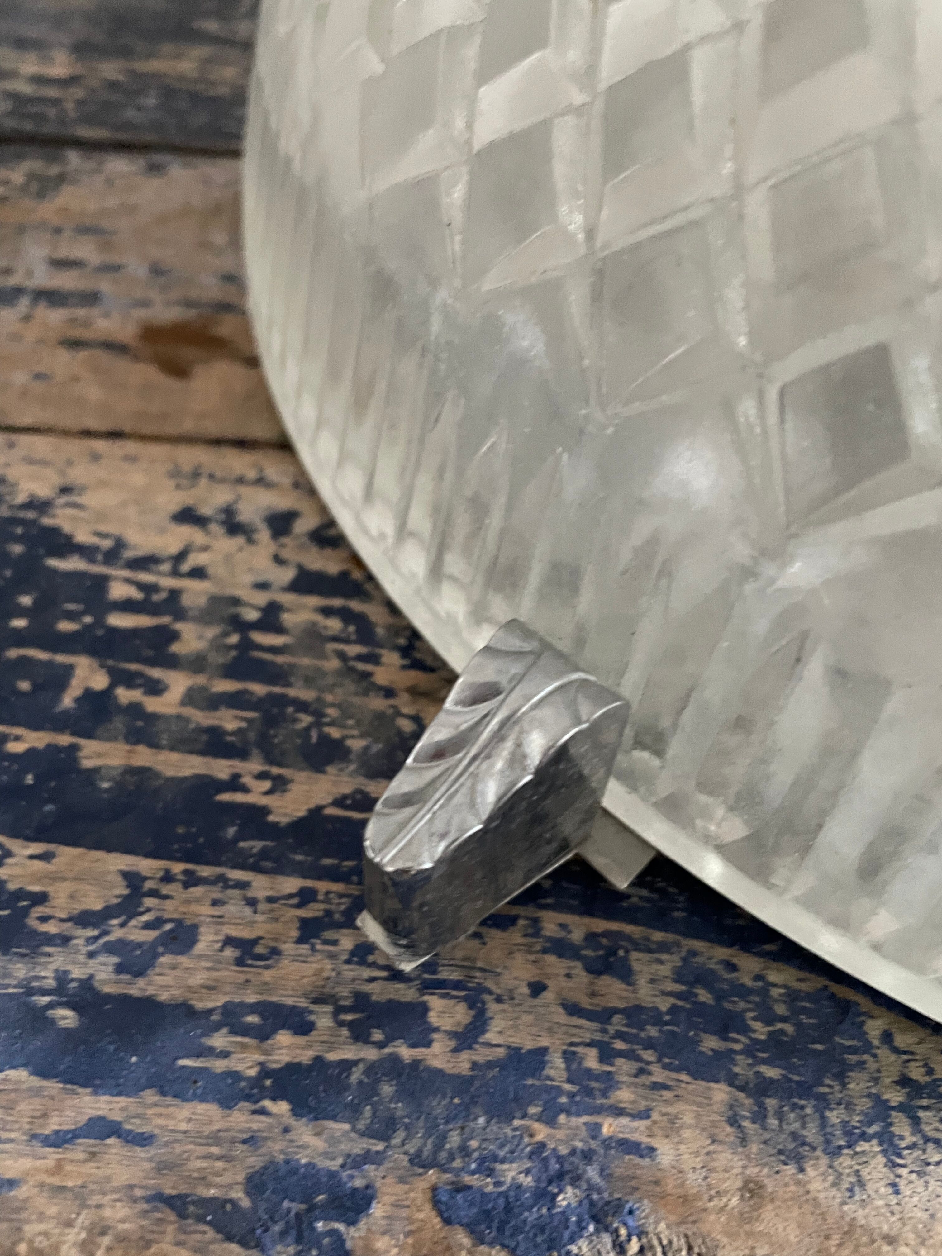 Chiseled glass ceiling lamp