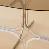 70's oval dining table