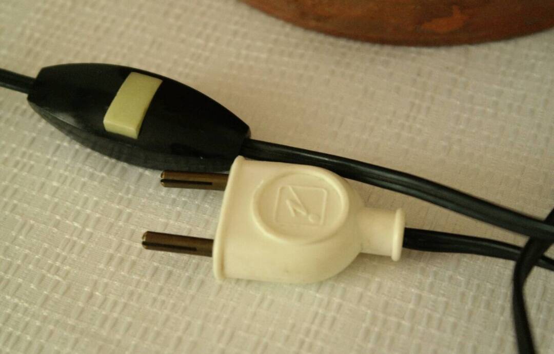 Vintage terracotta lamp base