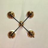 Green and gold directoire chandelier