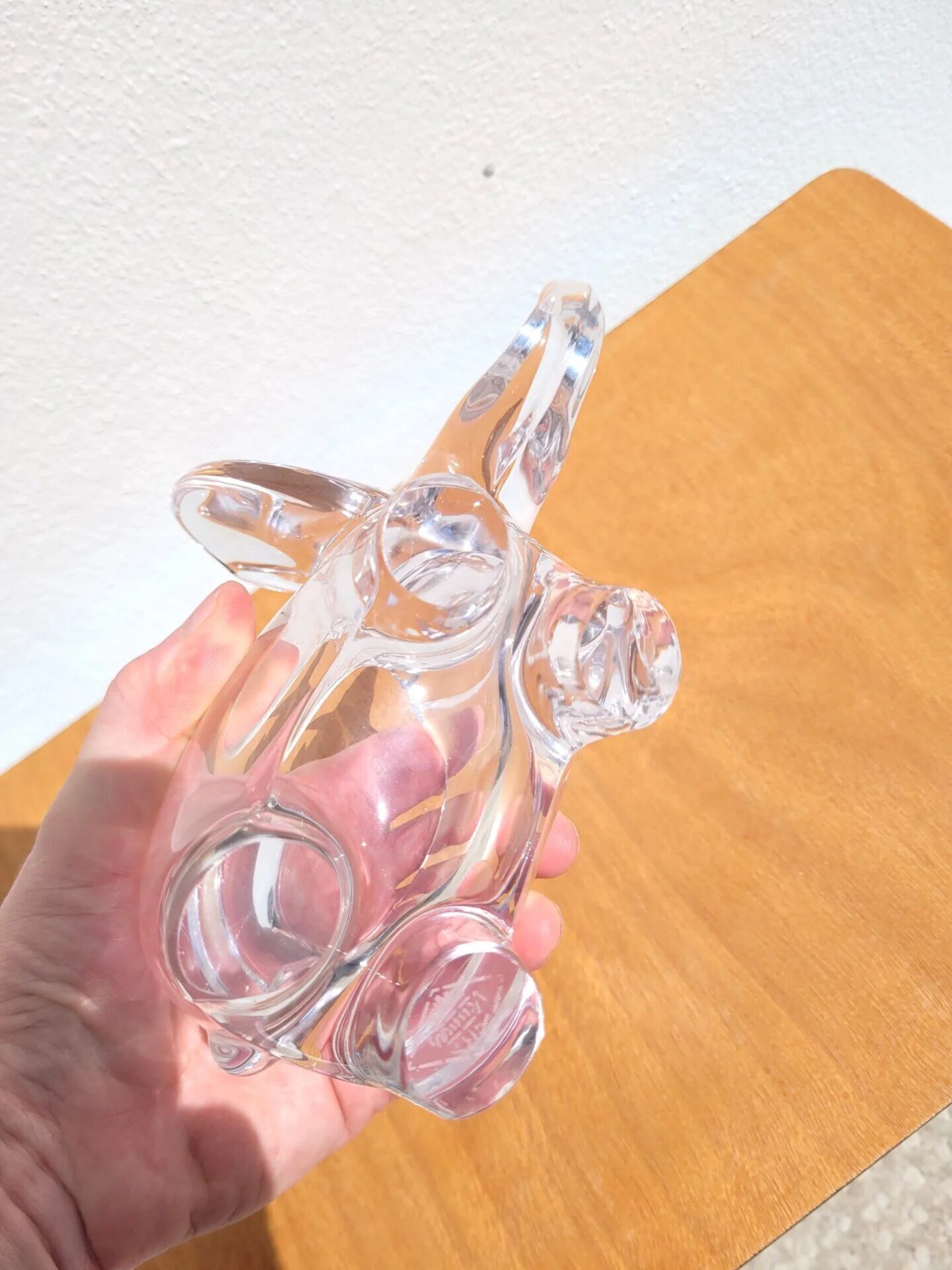 Elephant crystal catchall from Vannes, 1960s/70s.