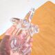 Elephant crystal catchall from Vannes, 1960s/70s.