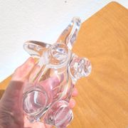 Vide-poche éléphant en cristal de Vannes années 60/70