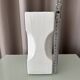 Vintage Sculptural White Ceramic Vase | Postmodern / Memphis Style