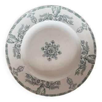Plat ancien terre de fer modèle Compiegne Luneville