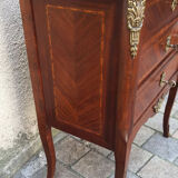 Commode en marqueterie 3 tiroirs style transition