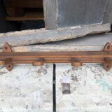 Wooden wall coat rack, vintage wall coat rack, entrance hall