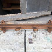 Wooden wall coat rack, vintage wall coat rack, entrance hall
