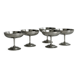 Set of Letang Remy style stainless steel footed cups