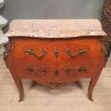 Louis XV style marquetry chest of drawers