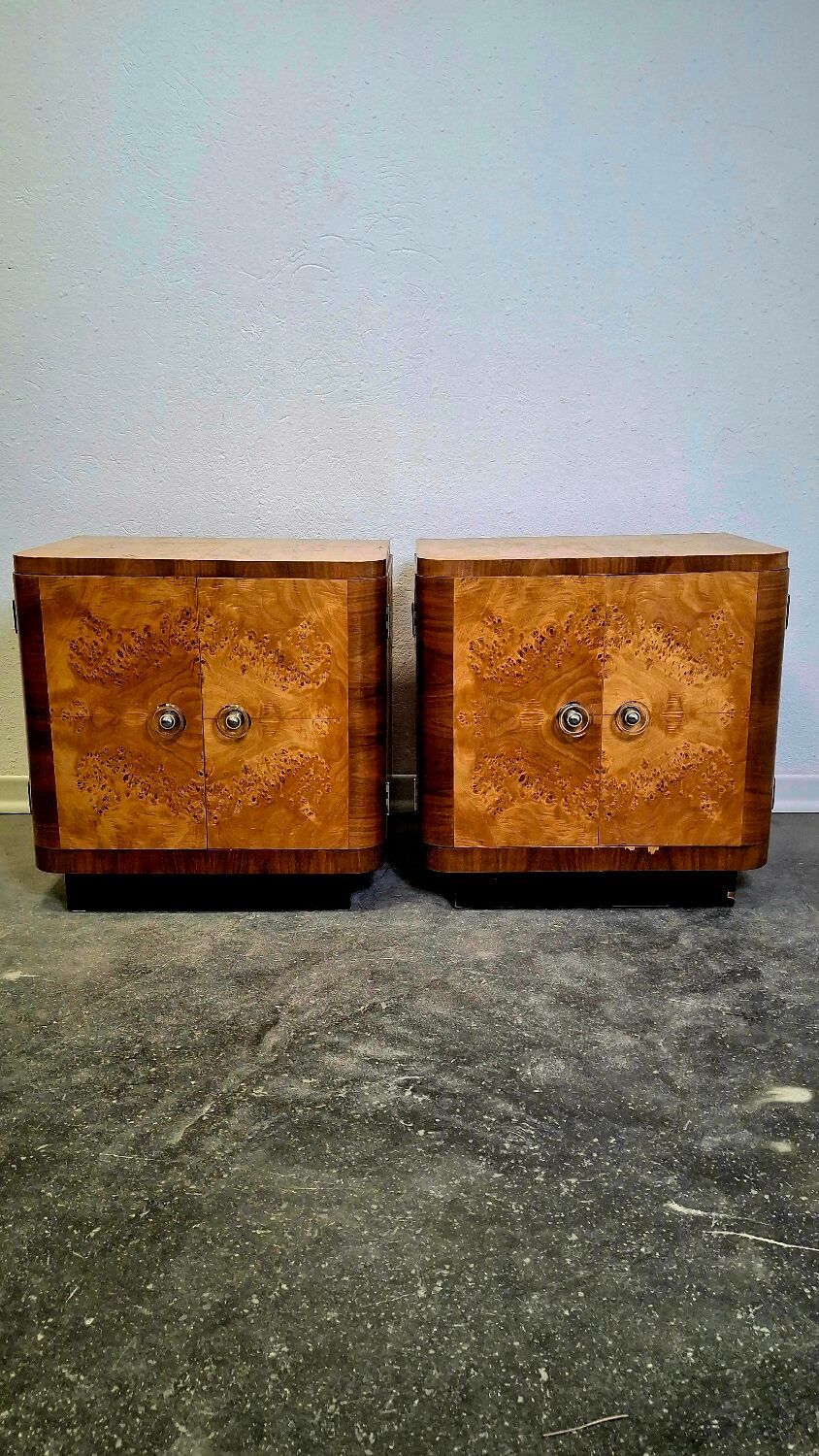 50s Art Deco Nightstand 1 of 2