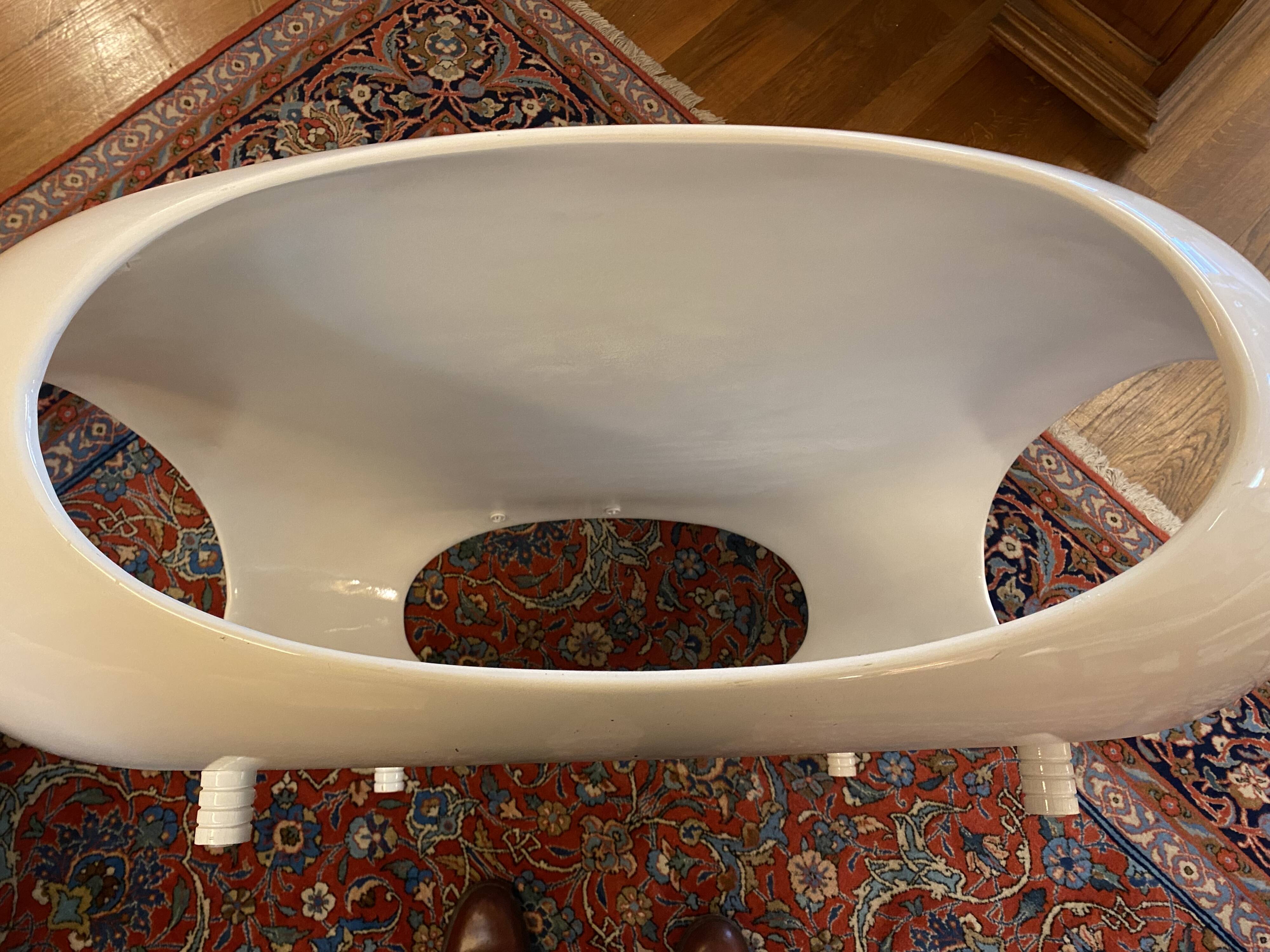 80s fiberglass coffee table