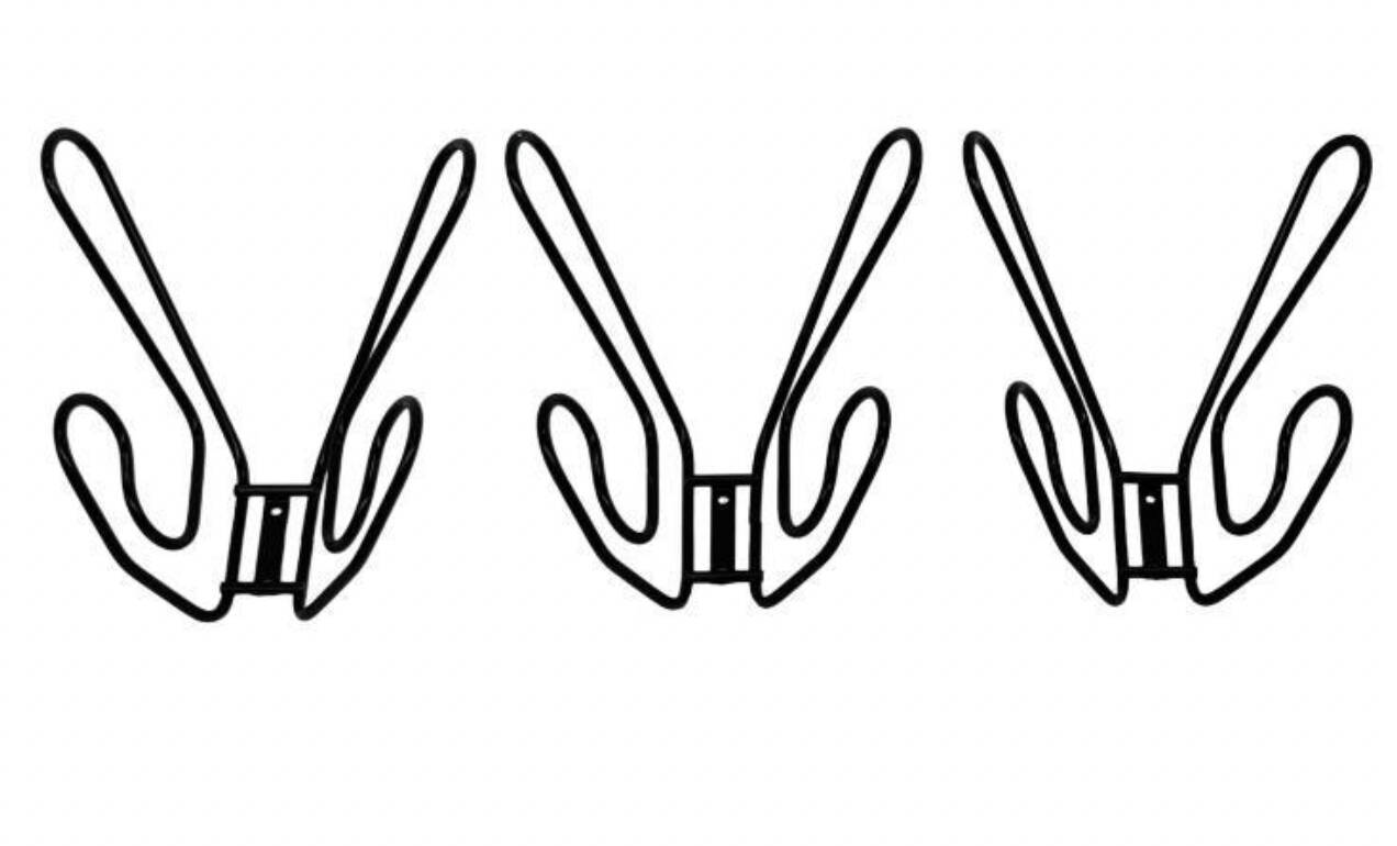 Vintage Ikea Frän Wire Metal Coat Racks / Wall Coat Rack