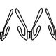 Vintage Ikea Frän Wire Metal Coat Racks / Wall Coat Rack