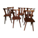 Set of 6 all-wood bistro chairs