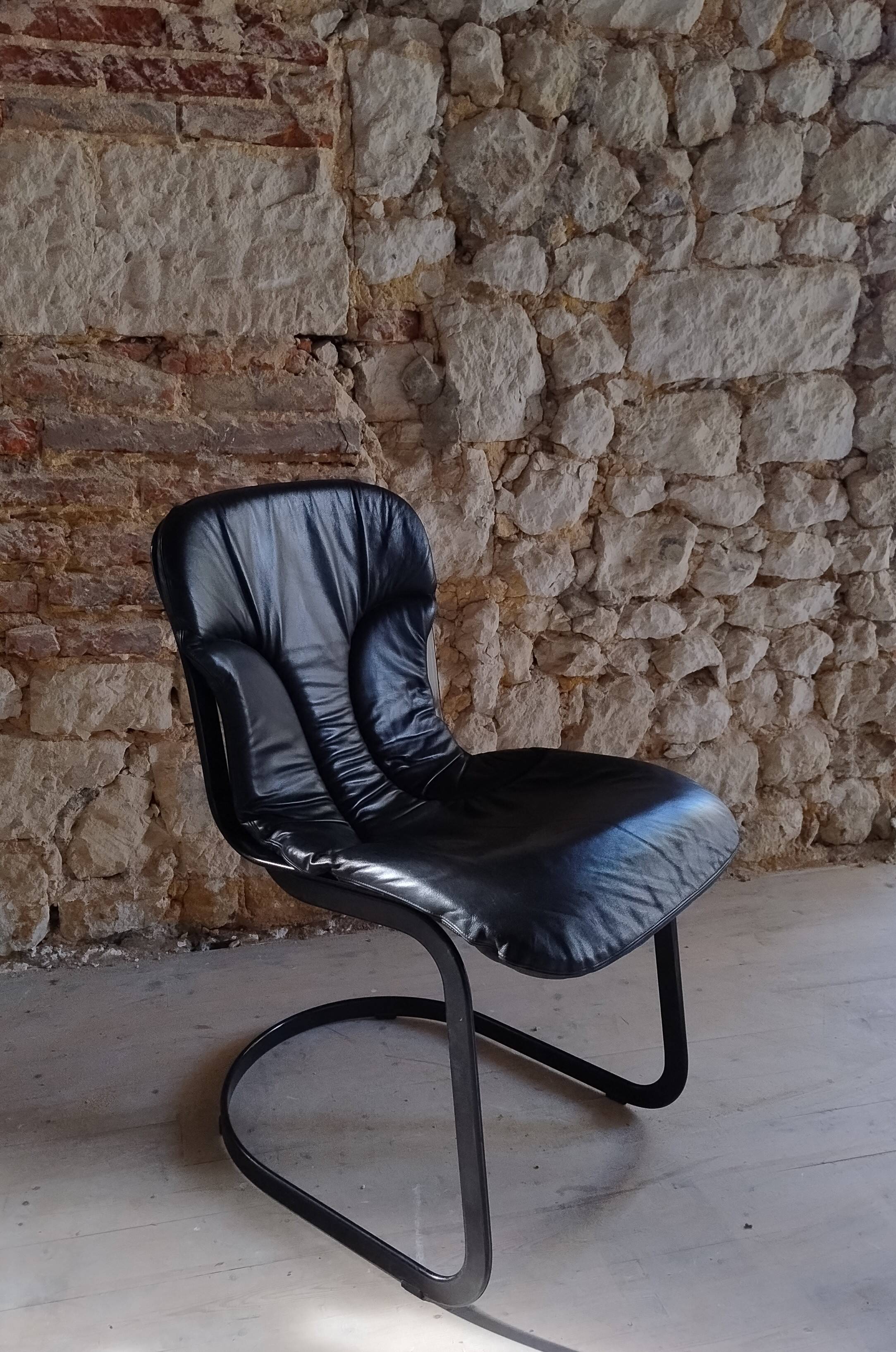 Chaise Willy Rizzo pour Cidue