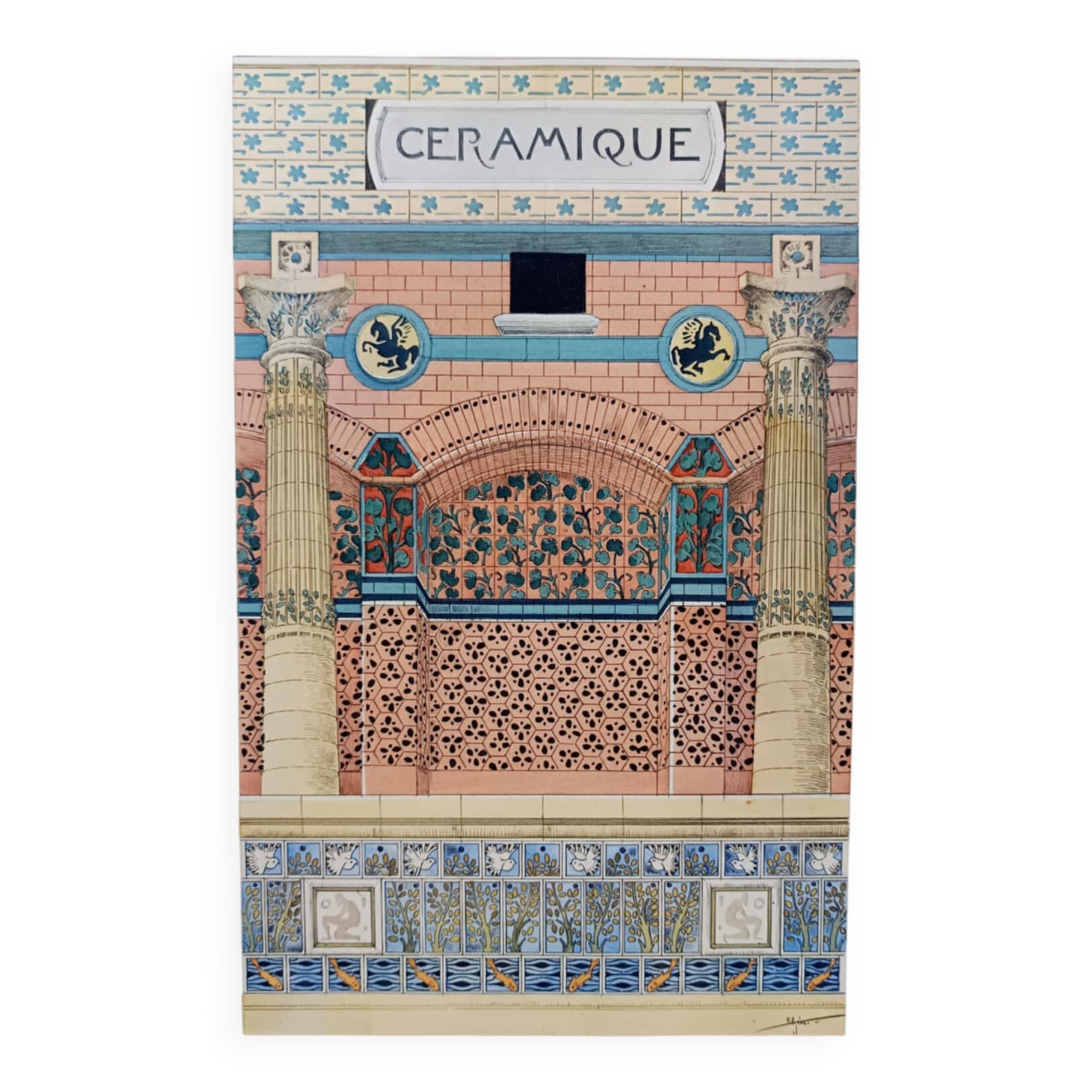 Art Nouveau ceramic illustration by René Binet, 1902