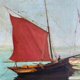 Tableau ancien Marine signée années 50/60