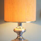 Vintage lamp aluminum and chrome 70s