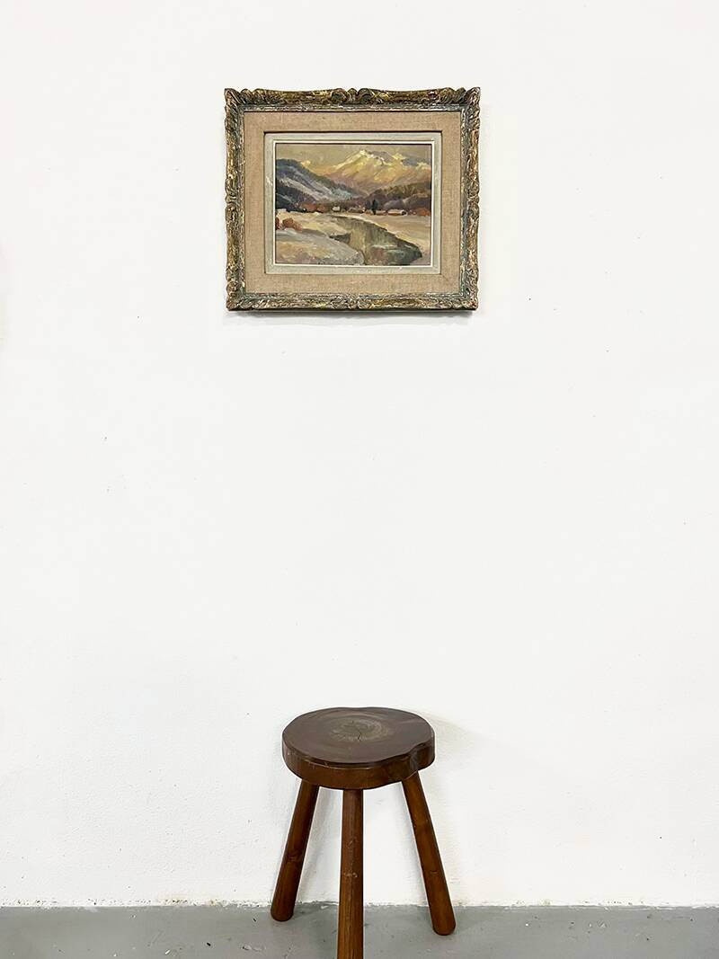 Tableau "Village de montagne"
