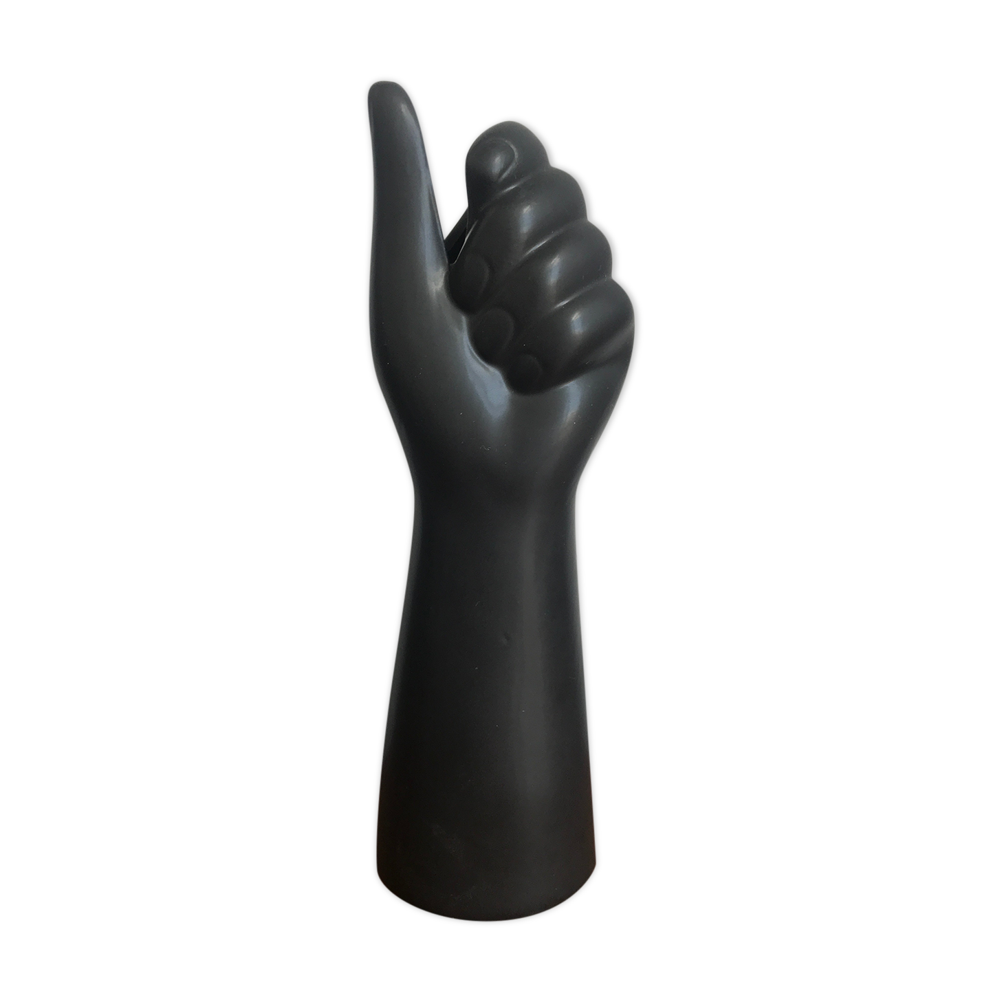 Black hand vase