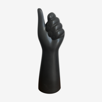 Black hand vase