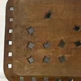 Grand Plateau/ Vintage 1950s Ashtray in Carved Wood