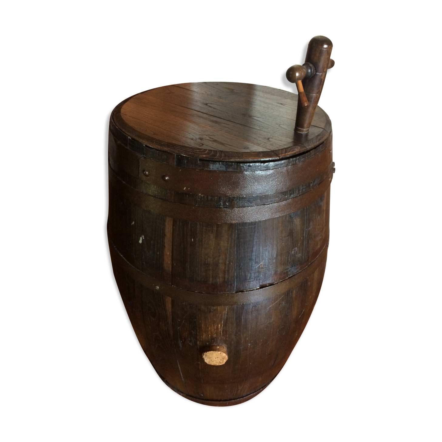 Old decoration barrel 225l