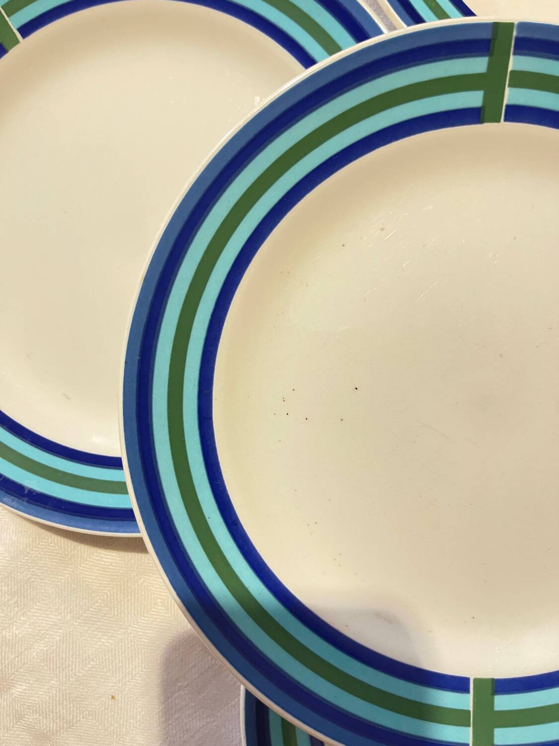 Set of 6 dessert plates Richard Ginori – Italian design - 70s 80s
