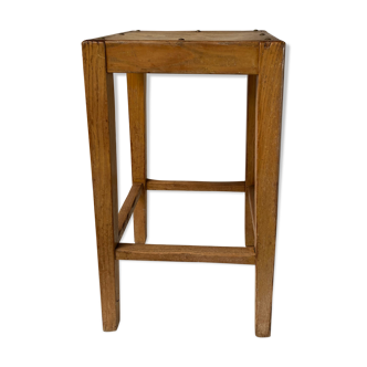 Studded oak farmhouse stool