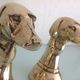 Pair of greenhouse books Greyhound brass heads 60/70