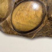 Wall Panel Carved Wood Relief Wall Art, Mid-20th Century, 55 × 20 × 5 cm