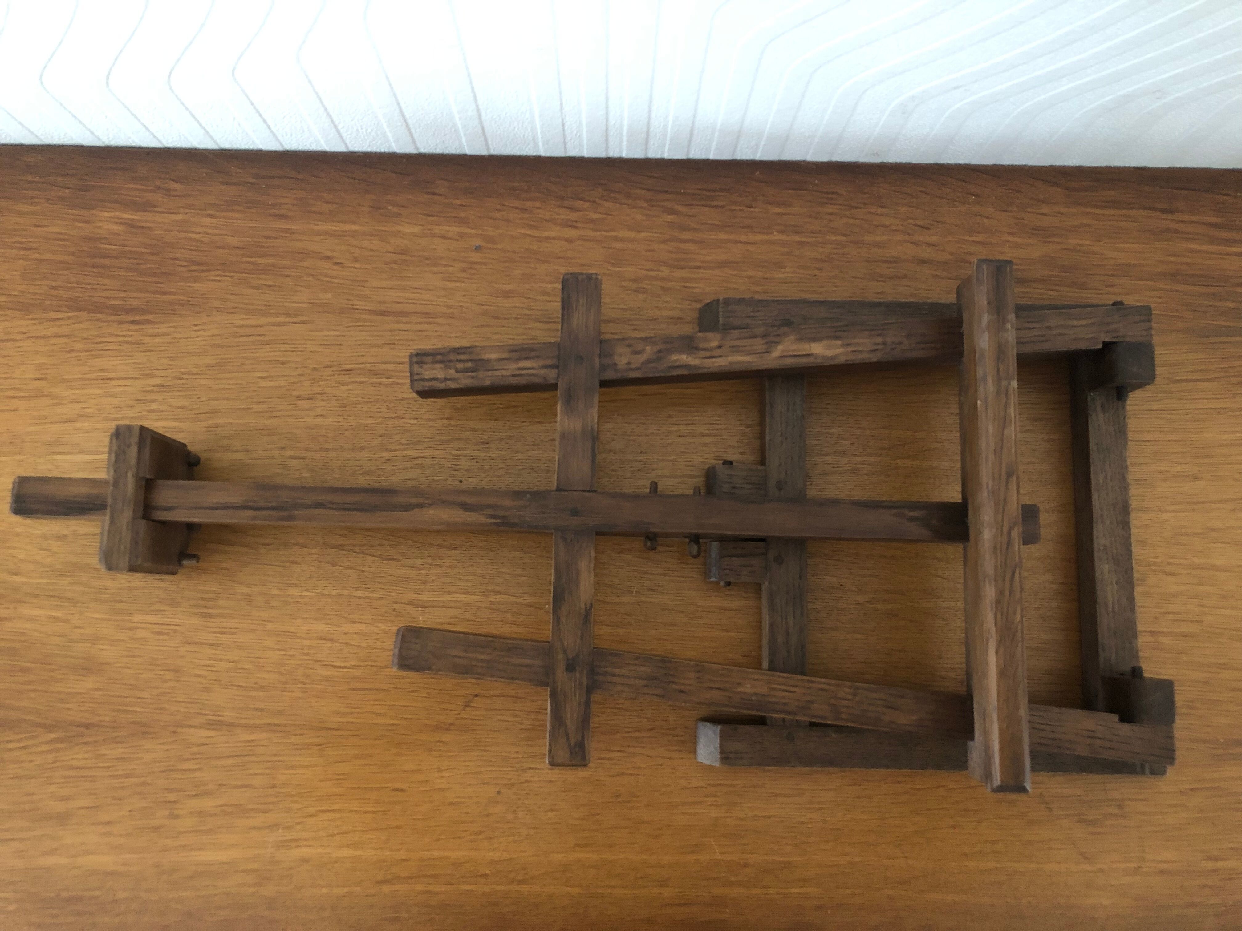 Antique wooden table easel