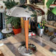 Vintage design liner mushroom table lamp