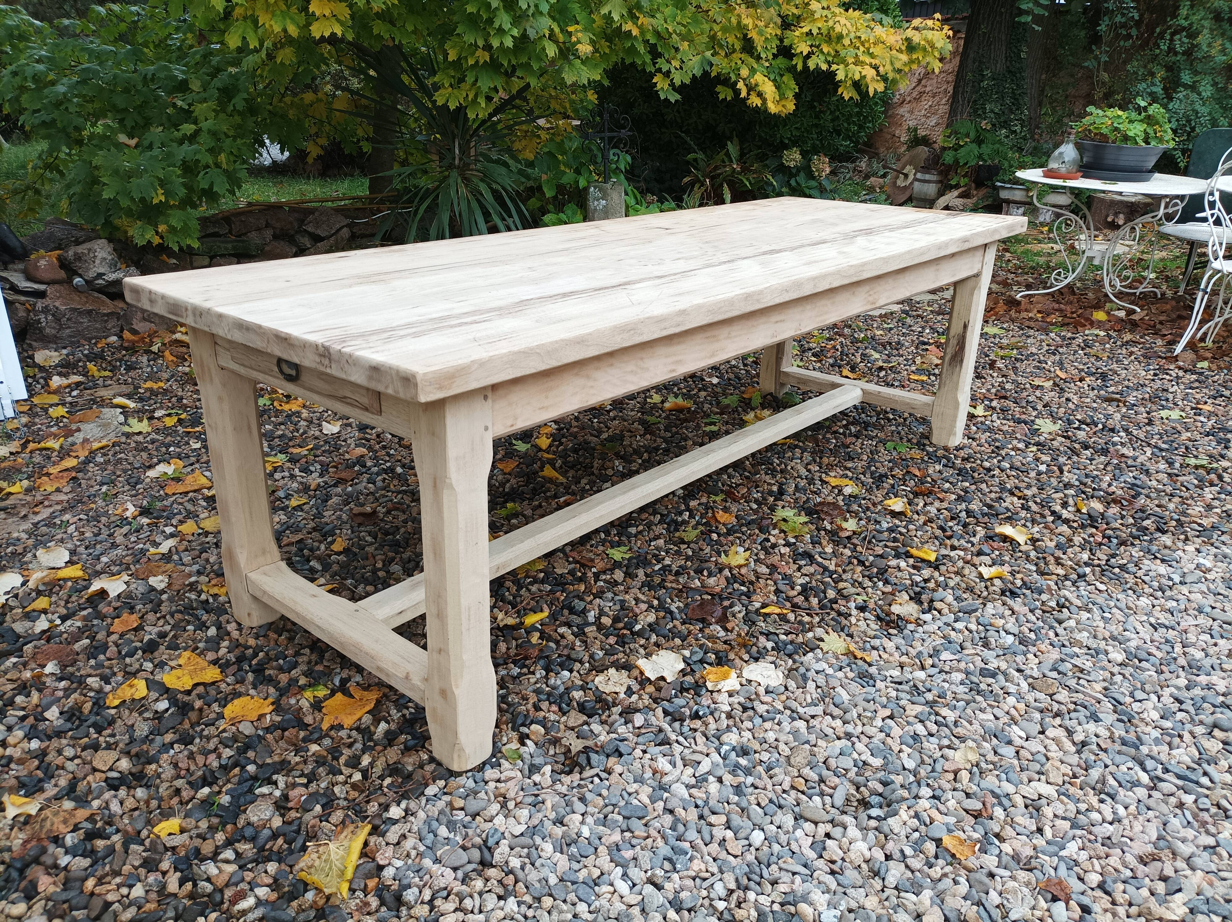 Solid farmhouse table
