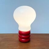 Giant table lamp or floor lamp in the shape of a light bulb from the mid-century German space age by Ingo Maurer for M Design, 1960s.