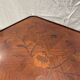 Louis XV style marquetry bedside table with floral flower
