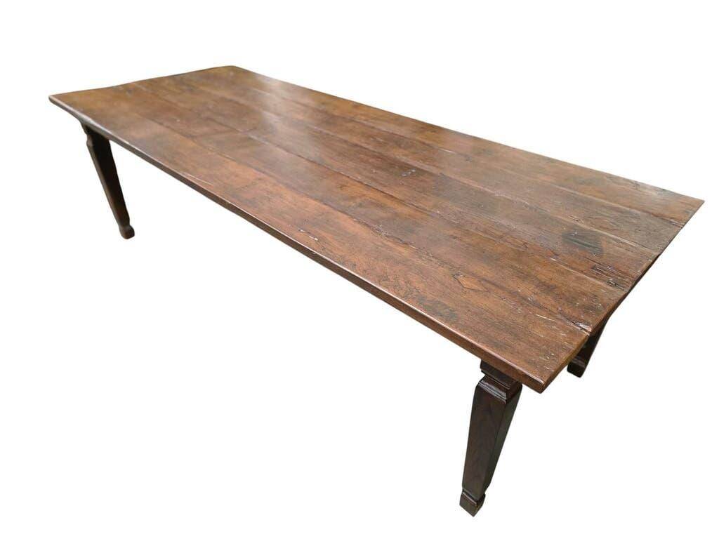 Table de salle à manger/table de ferme vintage XL en bois robuste
