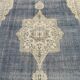 6x10 Navy Blue Turkish Vintage Rug, 193x315Cm