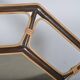 miroir en rotin octogonal