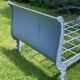 Napoleon III cast iron daybed on wheels