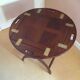 Beautiful marine table in solid mahogany, elegant and practical.