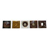 Unique design ceramic tiles / Czechoslovakia, 1960s, never used, 23 pieces