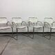 Tubular steel dining chairs