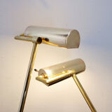 Pair of vintage articulated brass desk lamps - Stéphane Davidts, Belgium