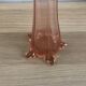 Grand soliflore art déco en verre rose de 50cm