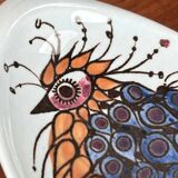 Small oyster or Danish sauce plates from the mid-century by Beth Breyen for Royal Copenhagen, set of 4.