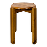 Tabouret en pin massif